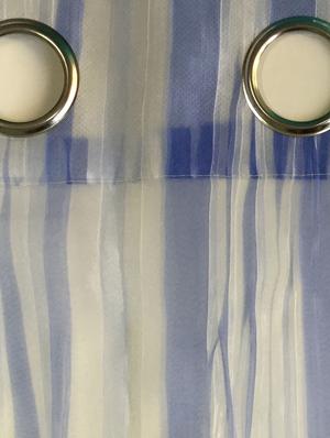 stylish blue with abstract stripes sheer curtain for door - 14735391 - Standard Image - 2