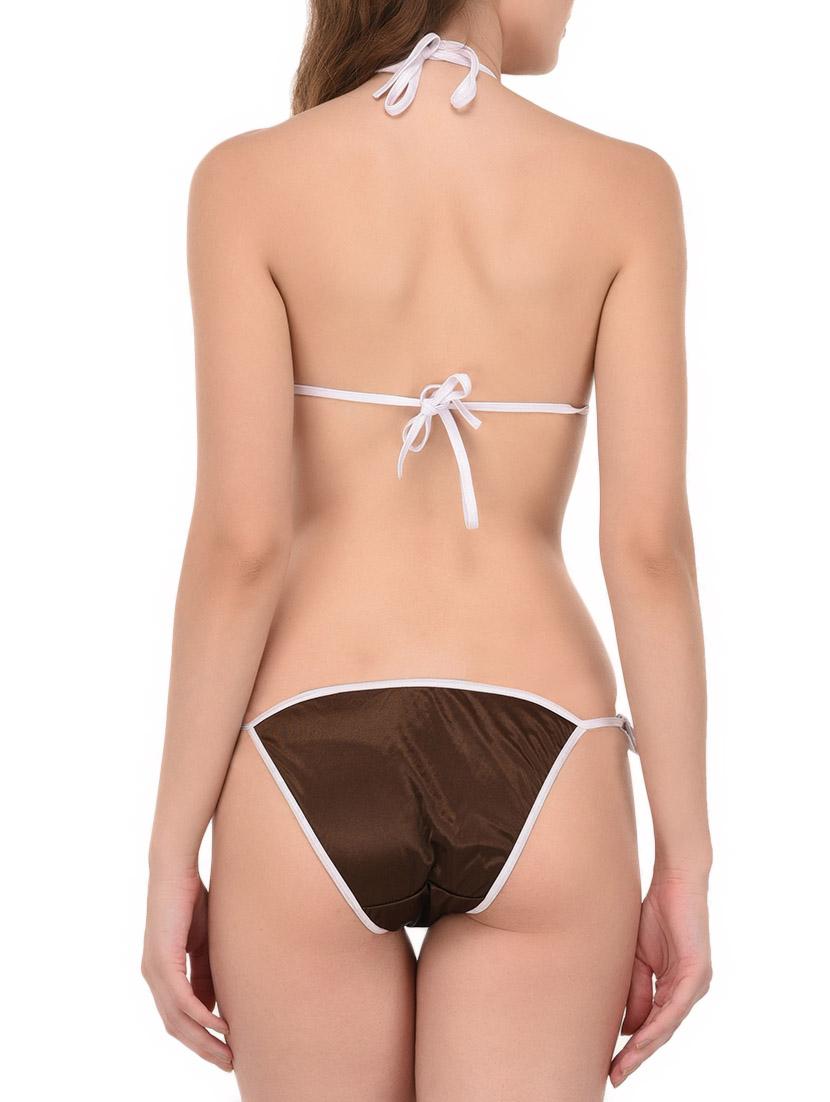 brown satin nightwear set - 14735622 - Zoom Image - 7