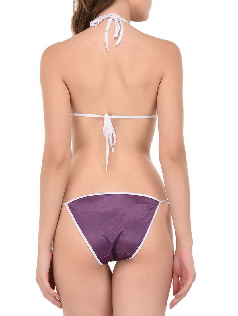 purple solid nightwear set - 14735627 - Zoom Image - 7