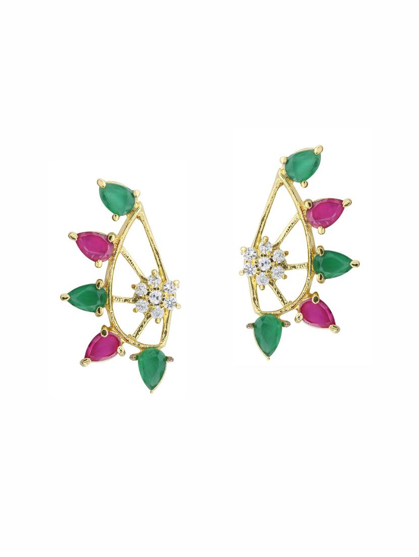 multi colored metal drop earrings (set of 3) - 14735628 - Zoom Image - 4