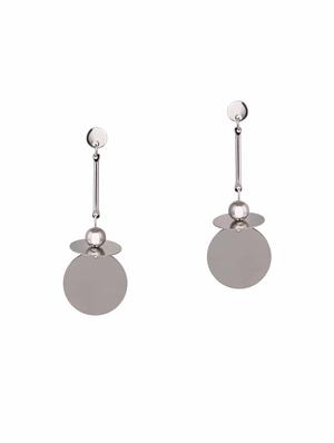 multi colored metal drop earrings (set of 3) - 14735634 - Standard Image - 3