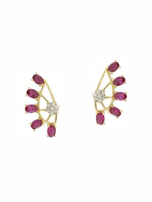multi colored metal drop earrings (set of 3) - 14735634 - Standard Image - 4