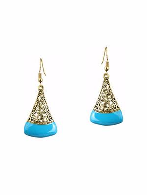 multi colored metal drop earrings (set of 3) - 14735639 - Standard Image - 4