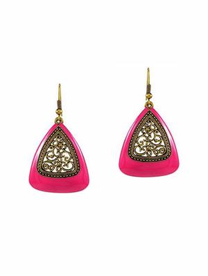 multi colored metal drop earrings (set of 3) - 14735647 - Standard Image - 2