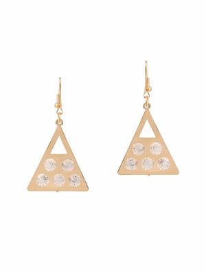 multi colored metal drop earrings (set of 3) - 14735647 - Standard Image - 3