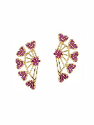 multi colored metal drop earrings (set of 3) - 14735647 - Standard Image - 4