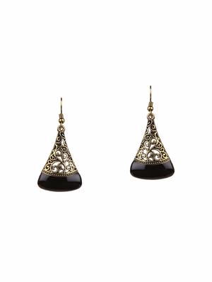 multi colored metal drop earrings (set of 3) - 14735671 - Standard Image - 3