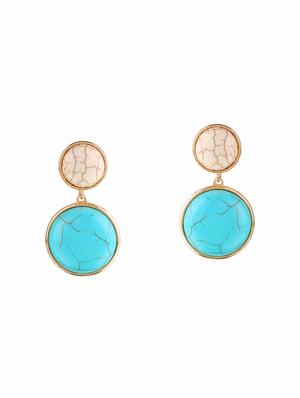 multi colored metal drop earrings (set of 3) - 14735671 - Standard Image - 4