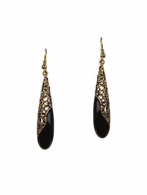 silver metal drop earrings (set of 4) - 14735678 - Standard Image - 2