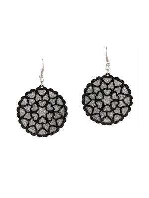 silver metal drop earrings (set of 4) - 14735678 - Standard Image - 4
