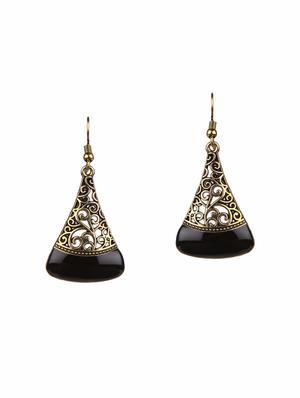 silver metal drop earrings (set of 4) - 14735678 - Standard Image - 5