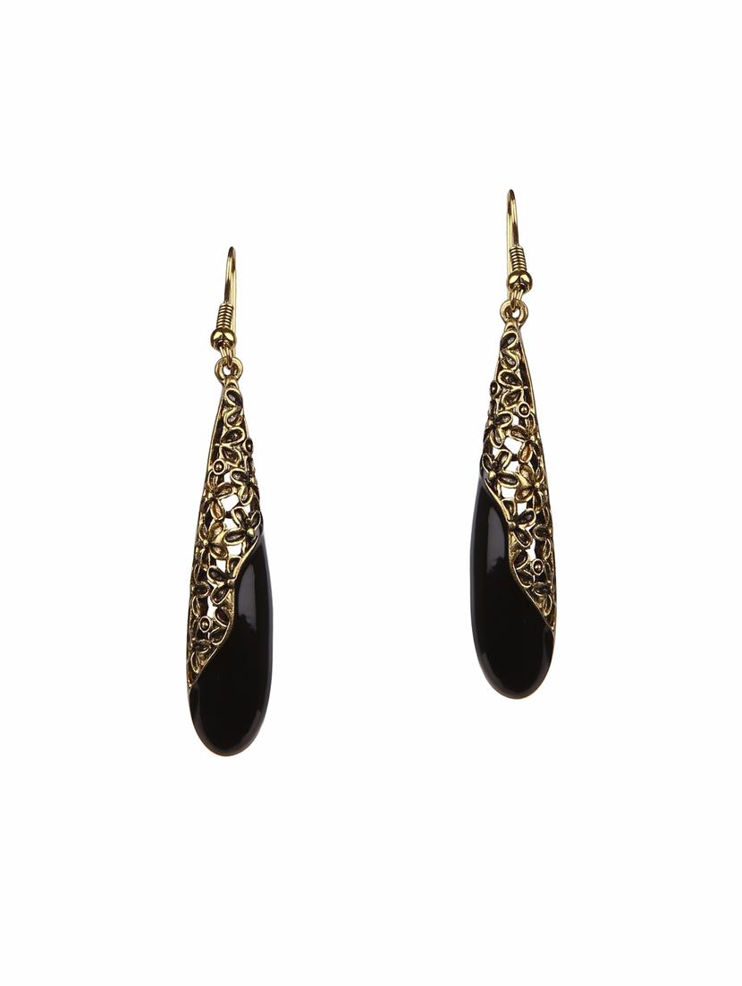 silver metal drop earrings (set of 4) - 14735678 - Zoom Image - 2