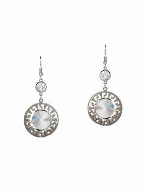 silver metal drop earrings (set of 4) - 14735684 - Standard Image - 2