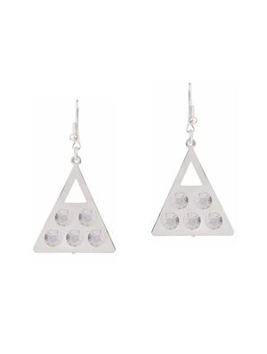 silver metal drop earrings (set of 4) - 14735684 - Standard Image - 5