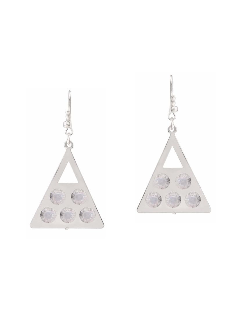 silver metal drop earrings (set of 4) - 14735684 - Zoom Image - 5