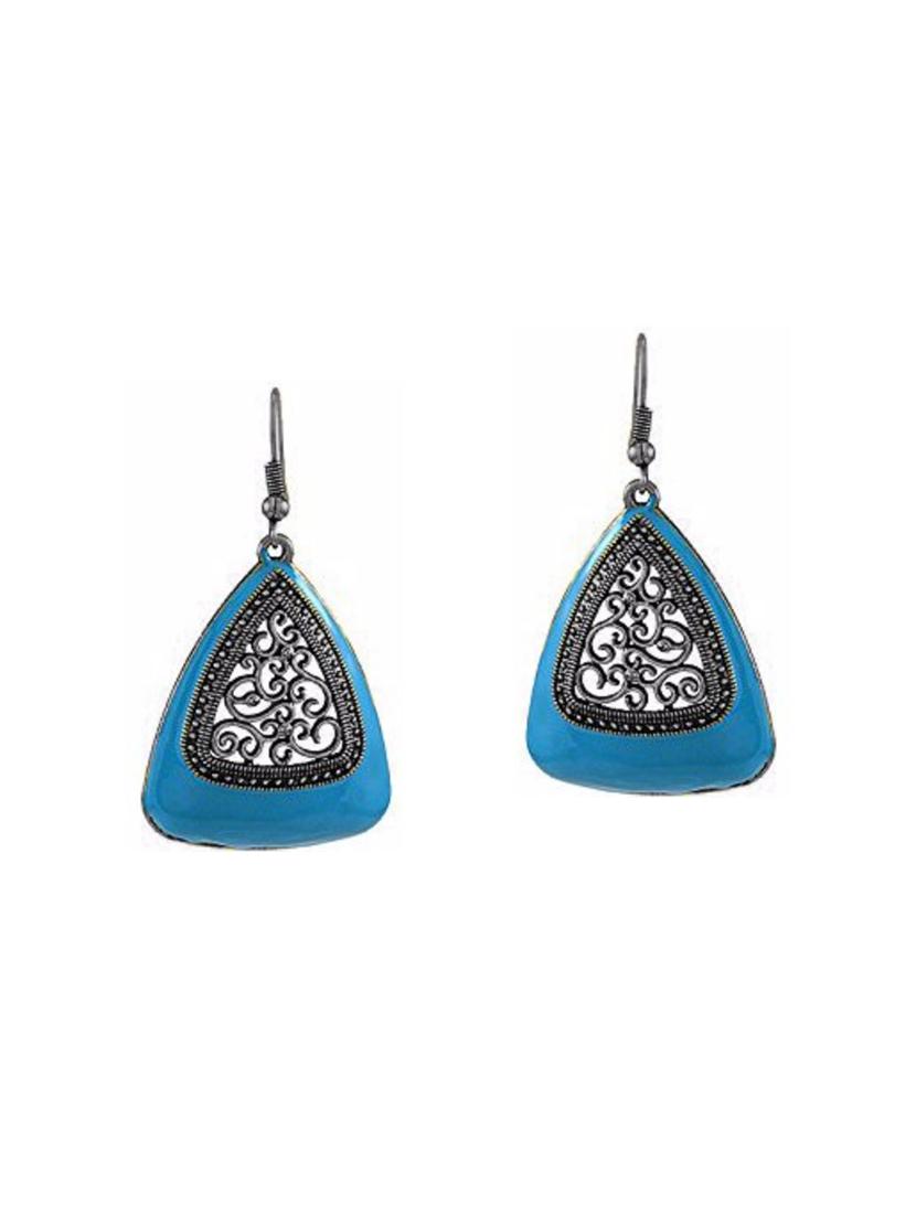 multi colored metal drop earrings (set of 4) - 14735698 - Zoom Image - 5
