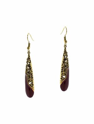 multi colored metal drop earrings (set of 4) - 14735702 - Standard Image - 4