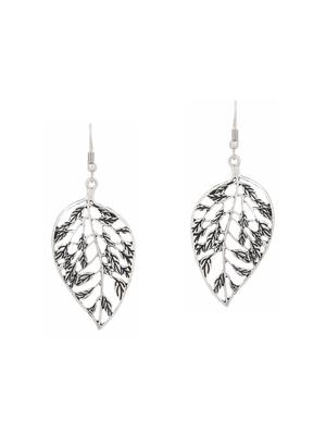 silver metal drop earrings (set of 4) - 14735753 - Standard Image - 3