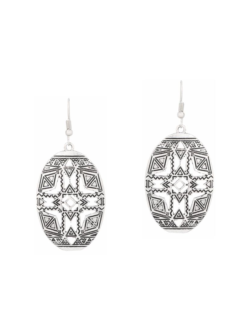 silver metal drop earrings (set of 4) - 14735753 - Zoom Image - 4
