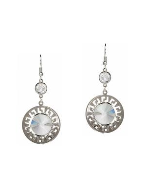 silver metal drop earrings - 14735774 - Standard Image - 5