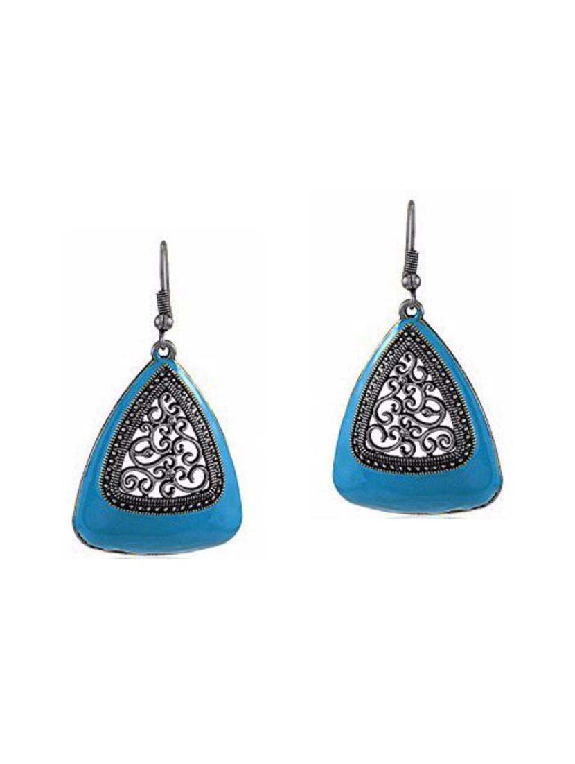 multi colored metal drop earrings (set of 6) - 14735785 - Zoom Image - 4