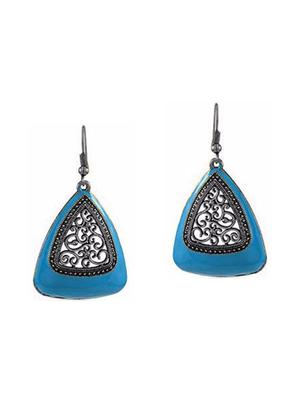 multi colored metal drop earrings (set of 6) - 14735790 - Standard Image - 3