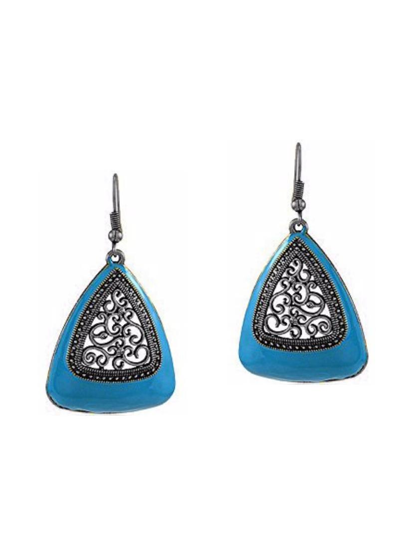 multi colored metal drop earrings (set of 6) - 14735790 - Zoom Image - 3