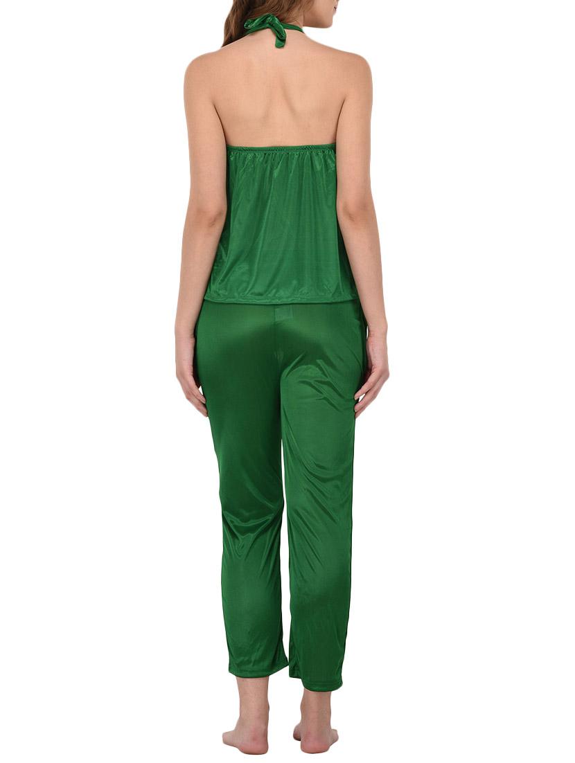 green solid nightwear set - 14736215 - Zoom Image - 3