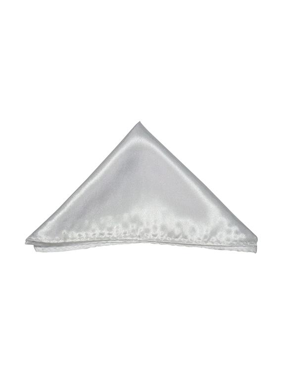 white micro fiber bow tie and handkerchief - 14736773 - Zoom Image - 3