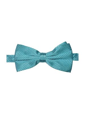 blue micro fiber bow tie and handkerchief - 14736777 - Standard Image - 2