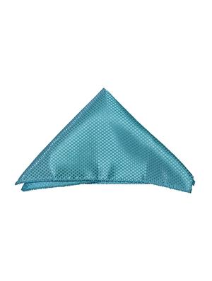 blue micro fiber bow tie and handkerchief - 14736777 - Standard Image - 3