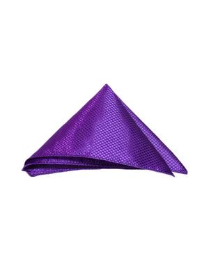 purple micro fiber bow tie and handkerchief - 14736780 - Standard Image - 3