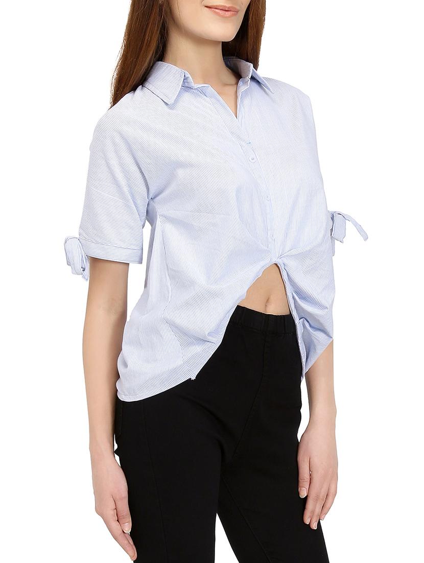 tie knot sleeved asymmetric top - 14736802 - Zoom Image - 2