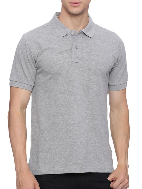 grey solid t-shirt - 14737469 - Standard Image - 1