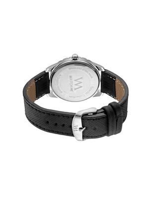 watch me analog black leather watch for men and boys wmal-230-w - 14737515 - Standard Image - 3