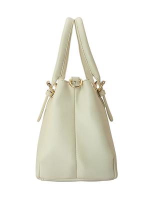white leatherette regular handbag - 14738176 - Standard Image - 6