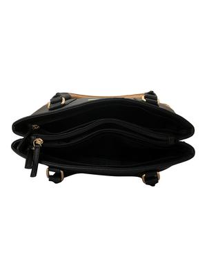 black leatherette regular handbag - 14738180 - Standard Image - 3