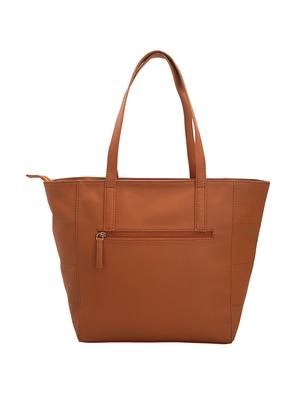 tan leatherette combo tote - 14738188 - Standard Image - 2