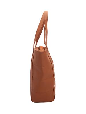 tan leatherette combo tote - 14738188 - Standard Image - 6