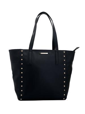 black leatherette combo tote - 14738189 - Standard Image - 4