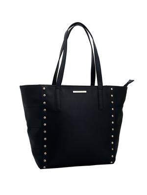 black leatherette combo tote - 14738189 - Standard Image - 5