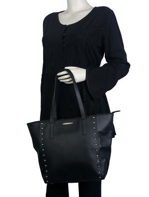 black leatherette combo tote - 14738189 - Standard Image - 7