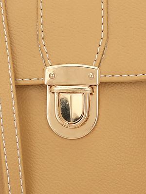 beige leatherette regular sling bag - 14738207 - Standard Image - 4
