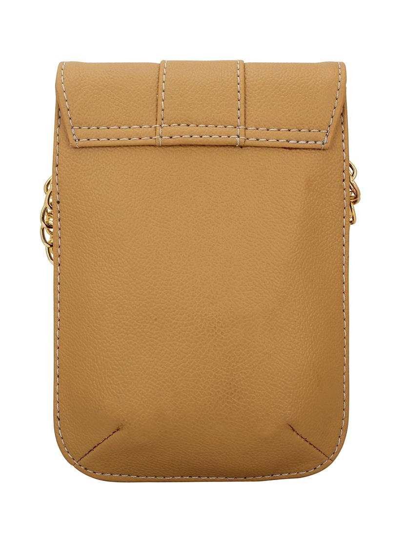 beige leatherette regular sling bag - 14738207 - Zoom Image - 2