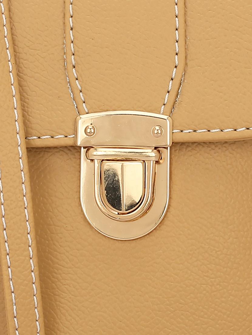 beige leatherette regular sling bag - 14738207 - Zoom Image - 4