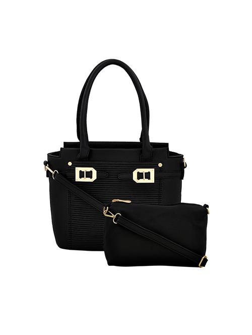 black leatherette handbag - 14738379 - Standard Image - 1