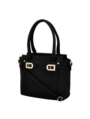 black leatherette handbag - 14738379 - Standard Image - 4