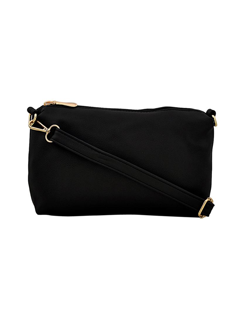 black leatherette handbag - 14738379 - Zoom Image - 2