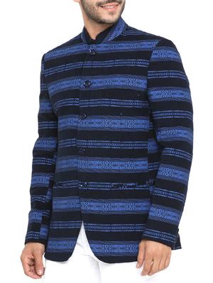 blue cotton casual blazer - 14738768 - Standard Image - 2