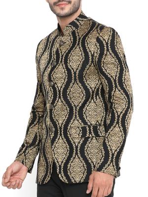 black cotton casual blazer - 14738772 - Standard Image - 2